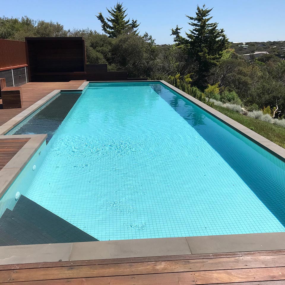Pools for Sloping Blocks