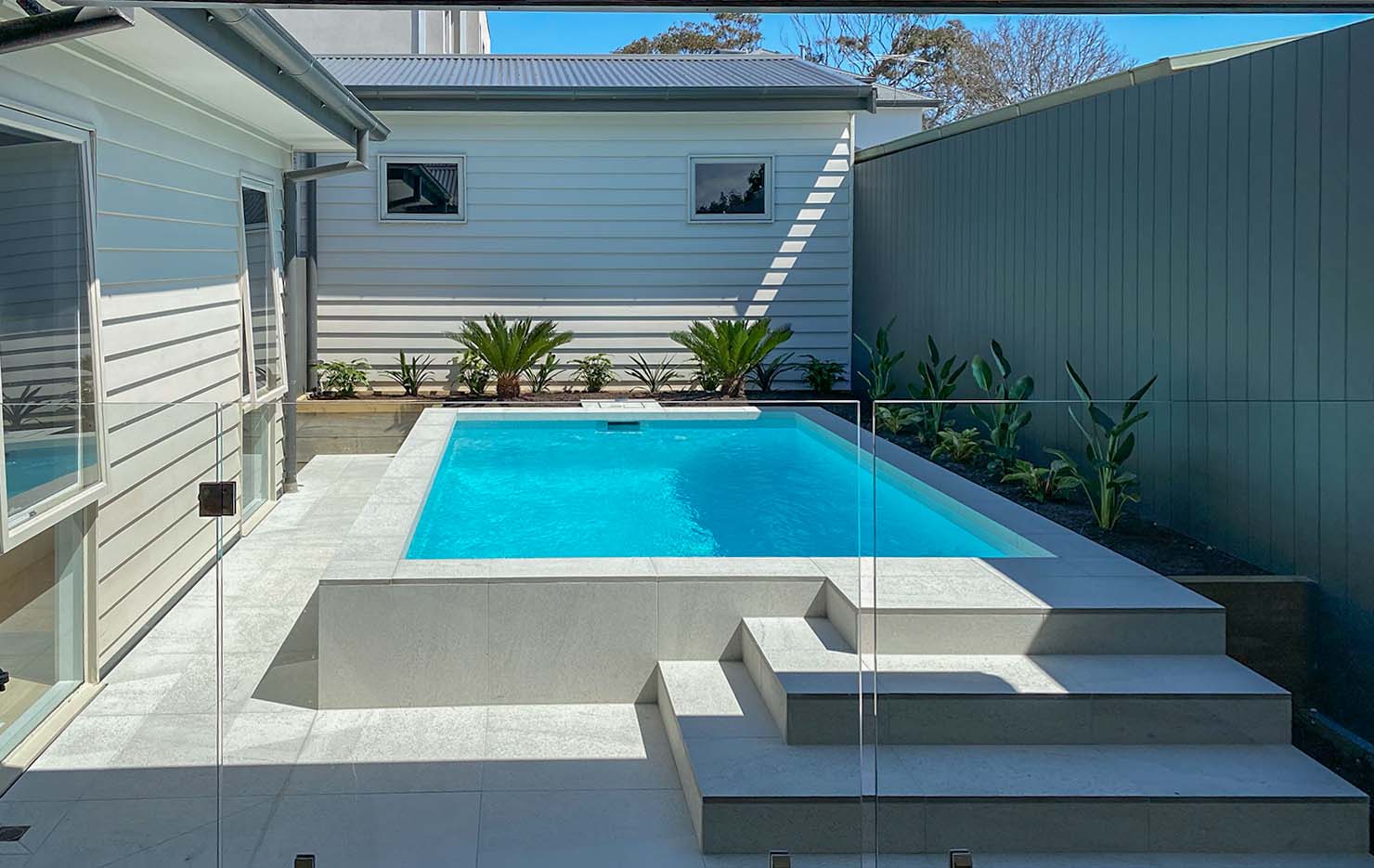pool in courtyard