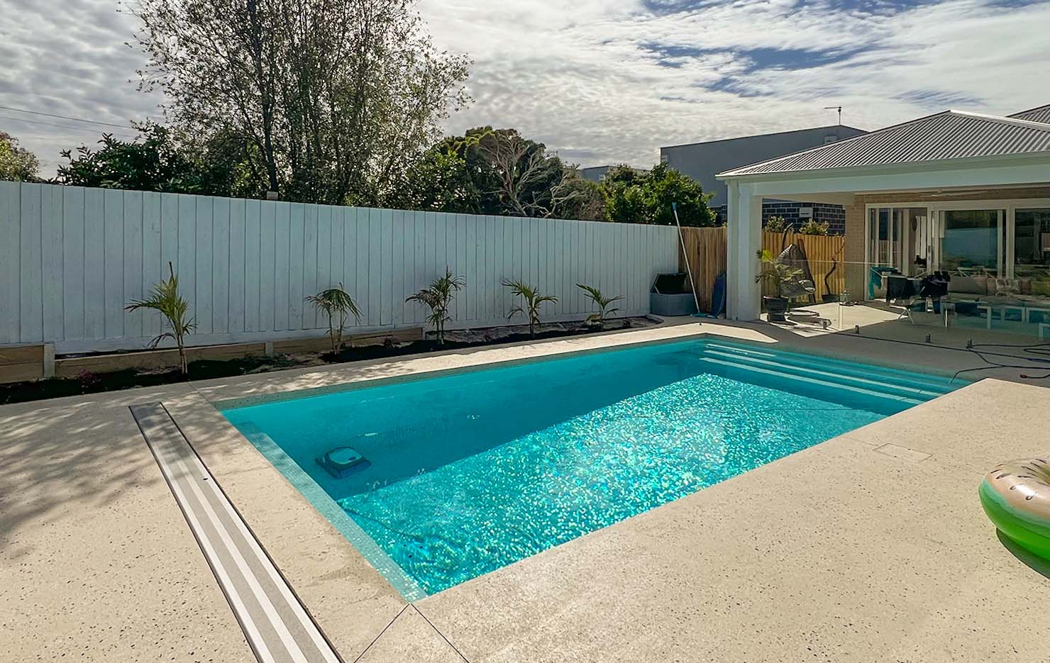 small courtyard pool