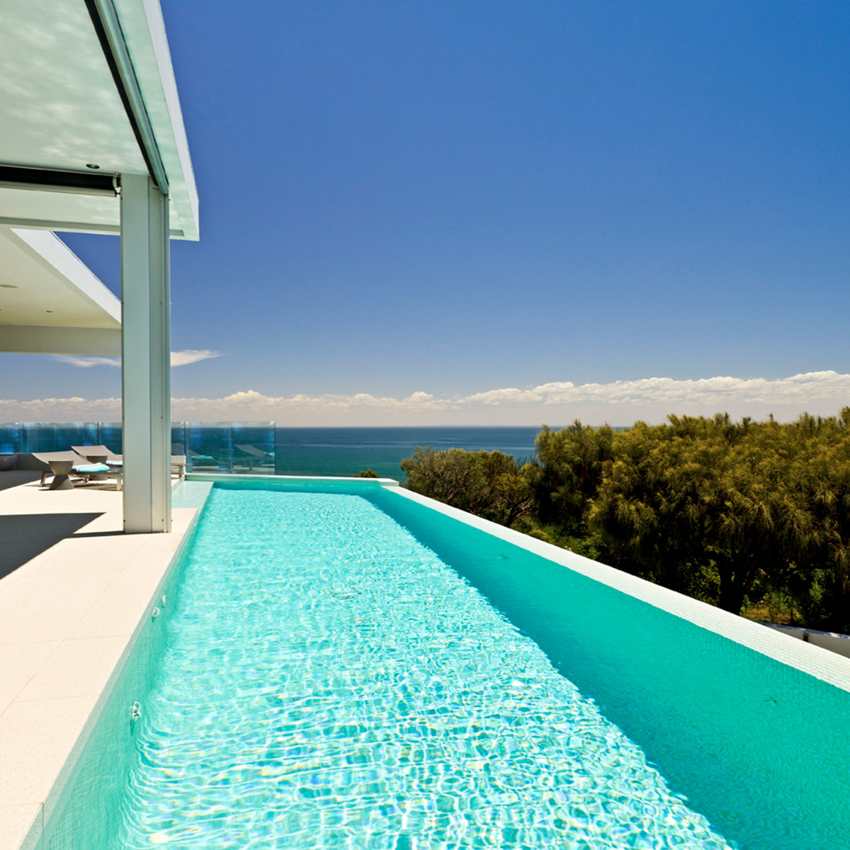 Sea View Infinity Pool Installed in Mt Martha, Melbourne